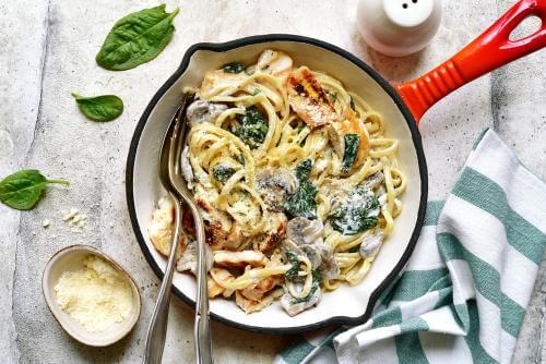 One pot mushroom pasta